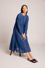 Kolkata Blue Maxi Dress